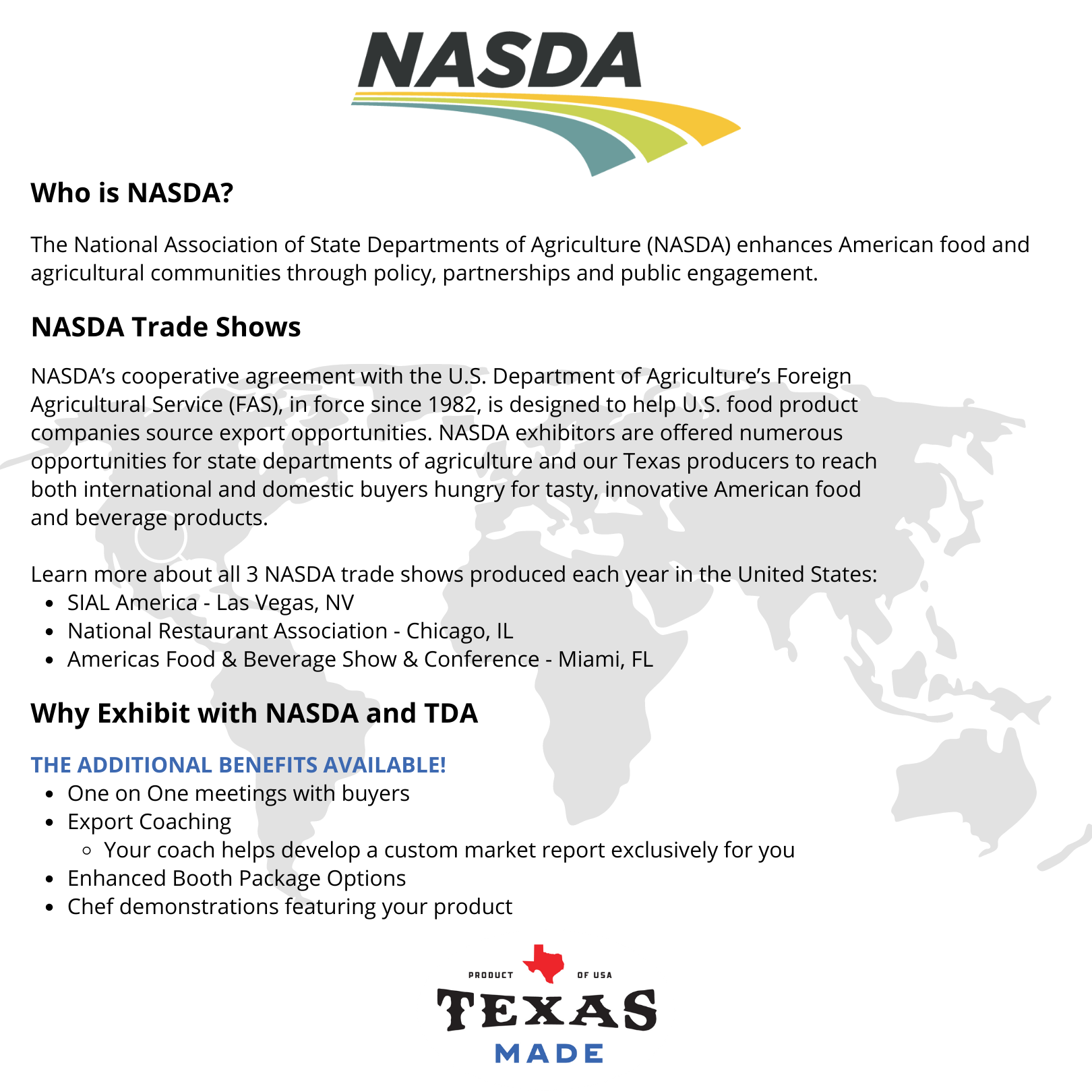 NASDA Info Sheet